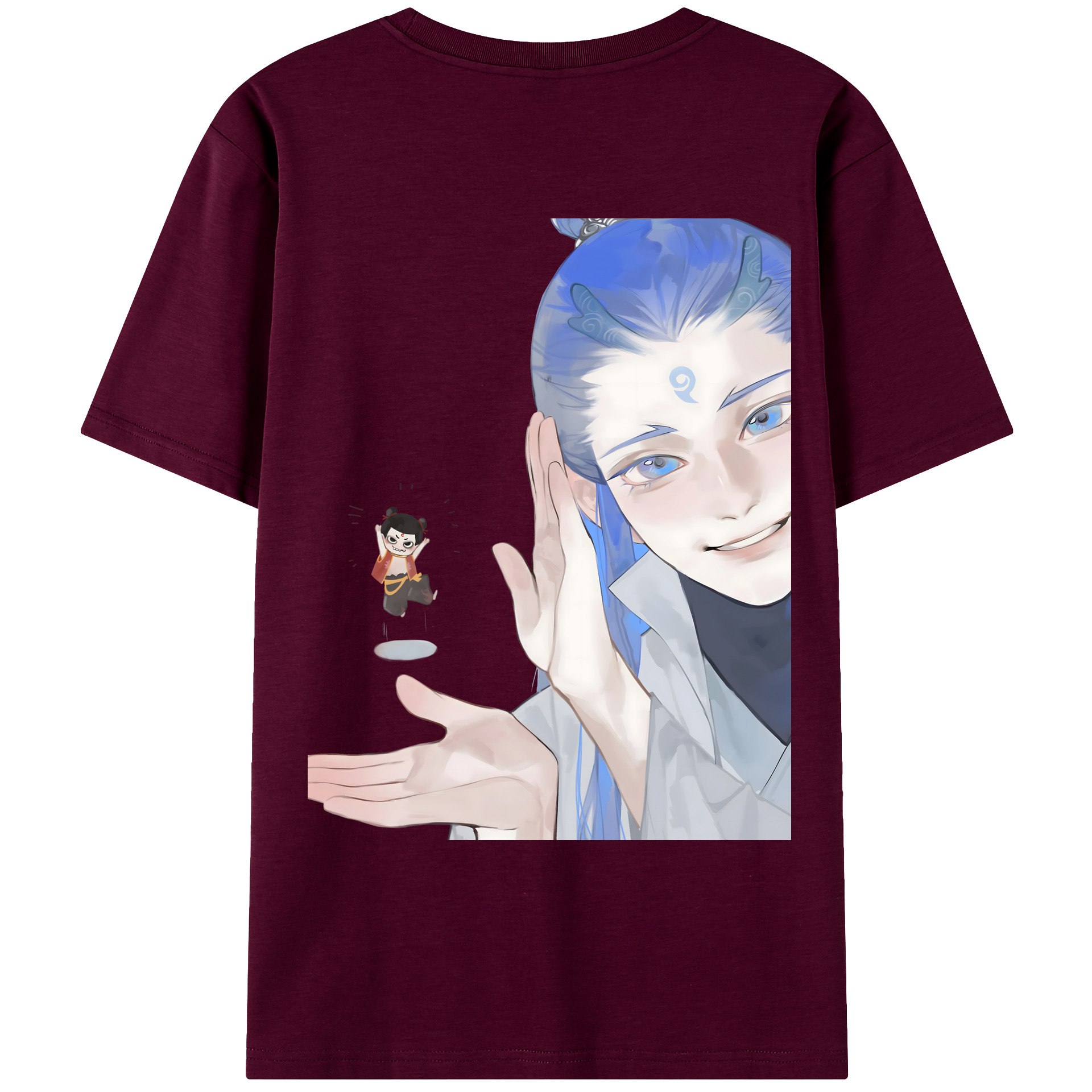 （画像用） Ne Zha 2 ナタ 魔童の大暴れ レディース半袖Tシャツ(バックプリント)